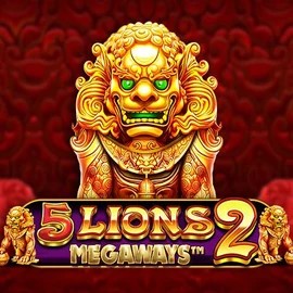 5 Lions Megaways 2 online game logo by Pragmatic Play on ginja-casino.eu.com
