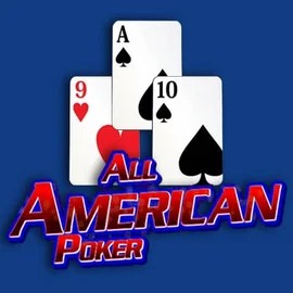 All American Poker slot logo by RTG (Reel Time Gaming) at Ginja Casino