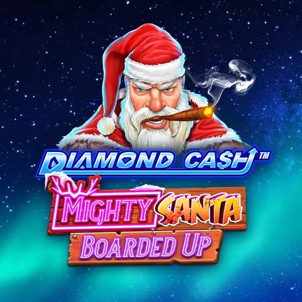 Play the Diamond Cash Mighty Santa Boarded Up slot by Greentube on Ginja Casino