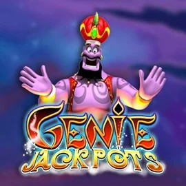 Genie Jackpots logo by Blueprint Gaming at Ginja Casino