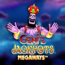 Logo of Genie Jackpots Megaways from Blueprint Gaming at Ginja Casino
