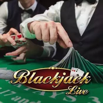 Official Live Casino logo: Live Blackjack by Evolution at Ginja Casino