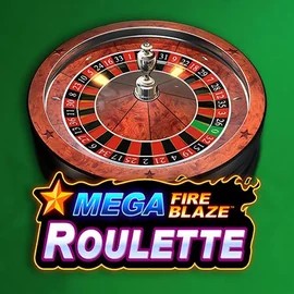Mega Fire Blaze Roulette logo – Table Games by Playtech at Ginja Casino
