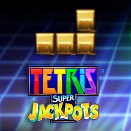 Tetris Super Jackpots game by WMS – logo hosted on Ginja Casino