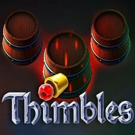Thimbles slot logo by Evoplay at Ginja CasinoThimbles